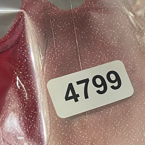 New! Beach Riot Red Metallic Celine One Shoulder One Piece Swimsuit 24799 - Picture 10 of 10